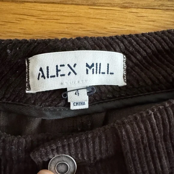 Alex Mill Dark Brown Wide Leg Pants - Picture 6 of 7